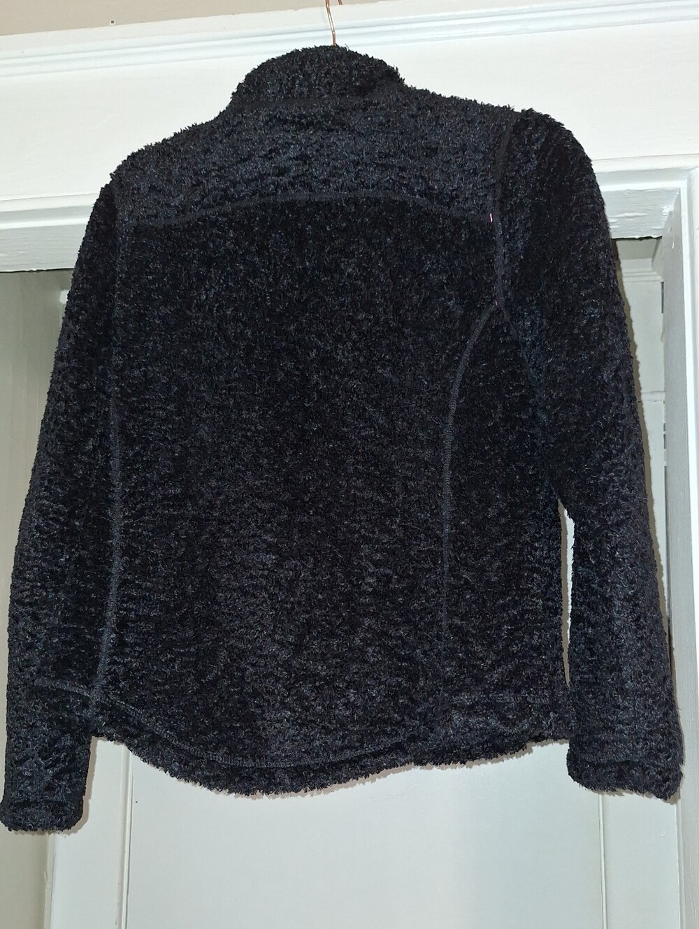 L.L. Bean Black Plush Full-Zip Jacket - Picture 4 of 6